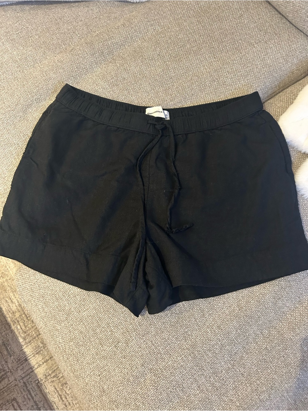 Abercrombie & Fitch Black Drawstring Lounge Shorts. Size small